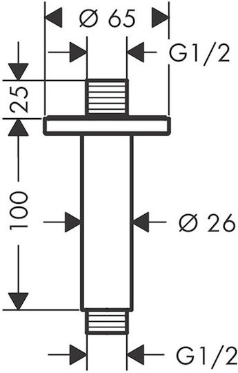 Hansgrohe Replacement Shower Arm Extension