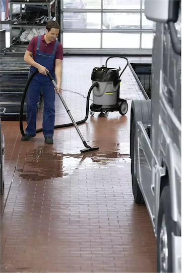 Karcher NT 70/2 Прахосмукачка За Течности / Твърди 2400W с Пластмаса Контейнер 70лт