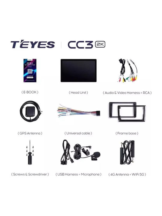 Teyes Sistem Audio Auto pentru Honda Claritate Skoda Rapid Dodge Călătorie (Bluetooth/USB/WiFi/GPS/Apple-Carplay/Android-Auto) cu Ecran Tactil 10"