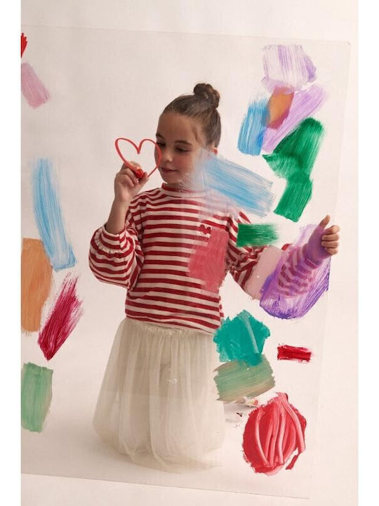 Kids' Set with Skirt Winter 3pcs Two-color