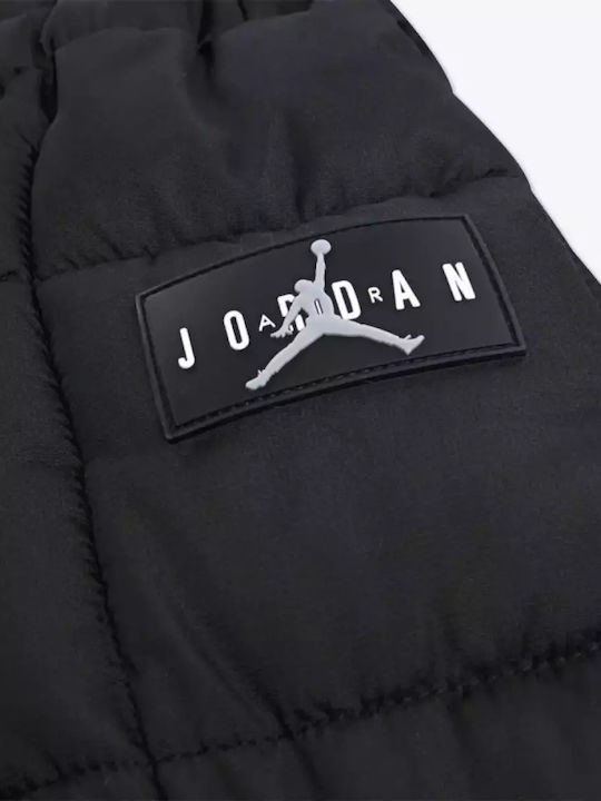 Kids' Sports Jacket with Lining & Hood Black
