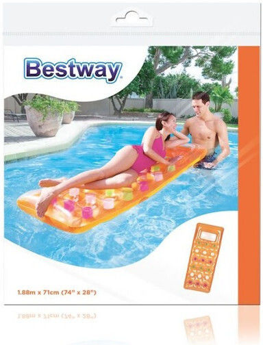 Bestway Aufblasbare Pool-Luftmatratze Orange 188x71cm