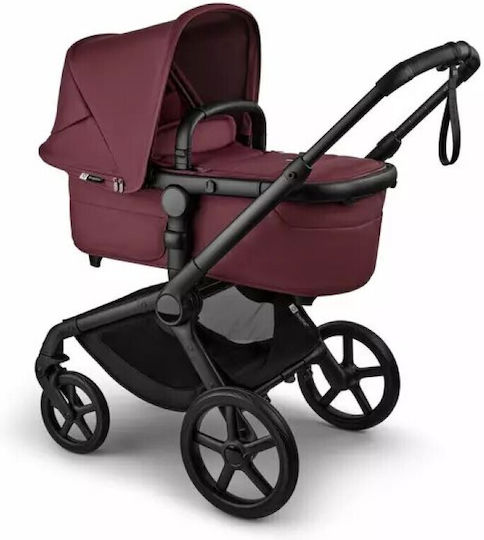 Bugaboo Fox 5 Renew Adjustable 2 in 1 Baby Stroller Suitable for Newborn Black/Dark Cherry