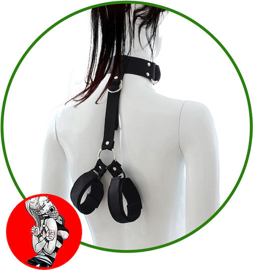 Smd Bound & Helpless BDSM Neck & Wrist Restraint Kit Beginners Black