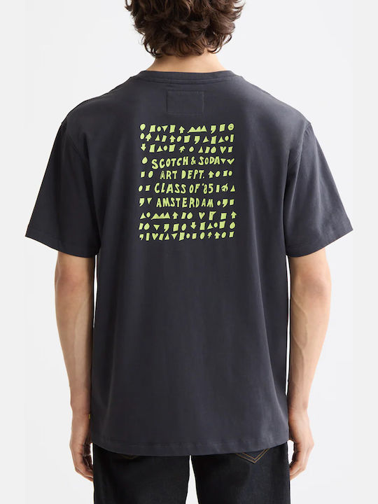 Scotch & Soda Artwork T-shirt Charcoal