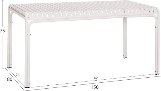 Τραπέζι Catering Rachel Πτυσσόμενο 150x80x75 Λευκό Τραπέζι Catering Rachel Πτυσσόμενο 150x80x75 Λευκό