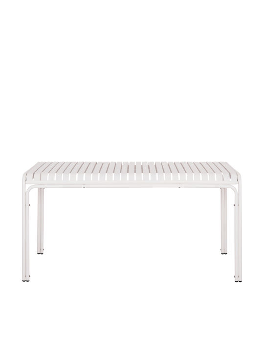 Masa Catering pentru spații exterioare Aluminiu Pliabil Rachel Alb 150x80x75buc