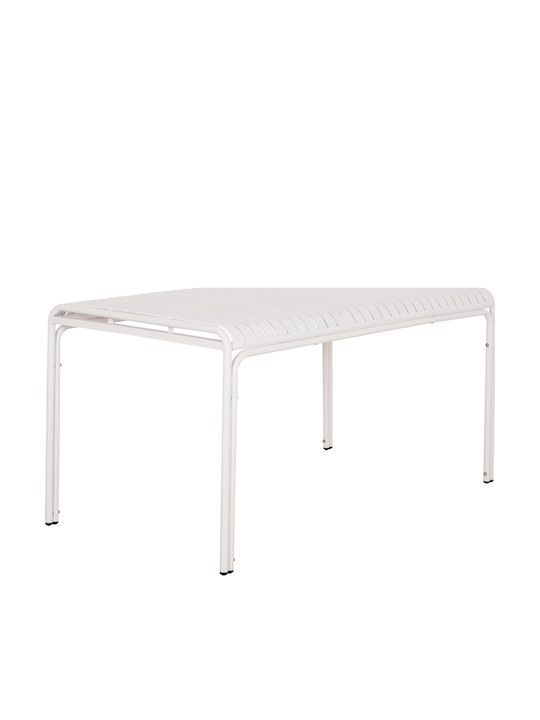 Masa Catering pentru spații exterioare Aluminiu Pliabil Rachel Alb 150x80x75buc
