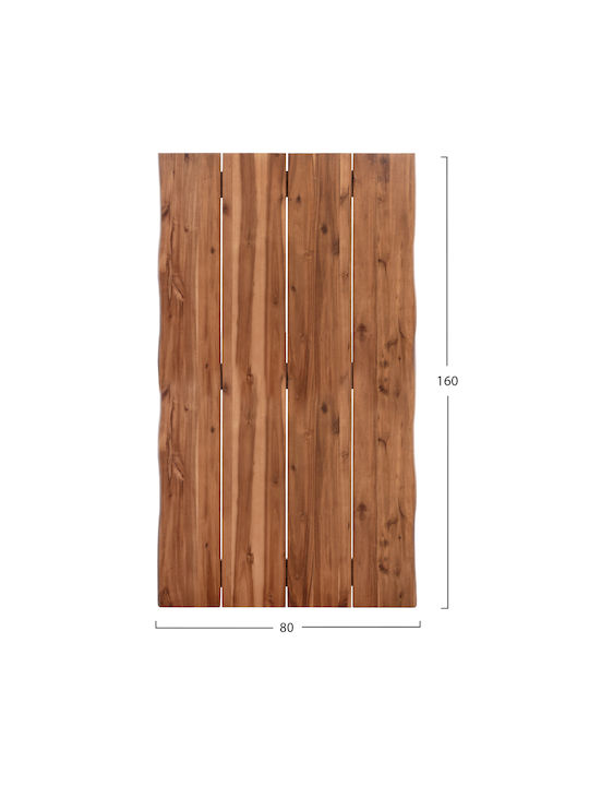 HomeMarkt Επιφάνεια Τραπεζιού από Μασίφ Ξύλο 160x80x3.5cm HM6302.01 HomeMarkt Επιφάνεια Τραπεζιού από Μασίφ Ξύλο 160x80x3.5cm HM6302.01