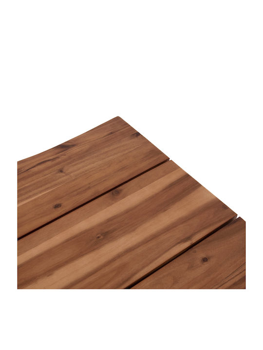 HomeMarkt Rectangular Table Surface made of Solid Wood Acacia 160x80x3.5cm HM6302.01 1pcs