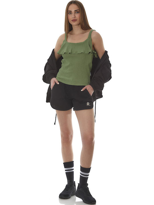 Women's Blouse Sleeveless Khaki