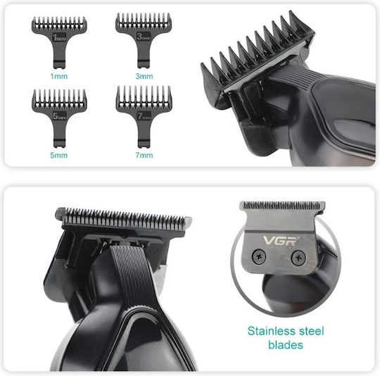 VGR Professionelles Set Wiederaufladbar Haarschneidemaschine Gold V-921