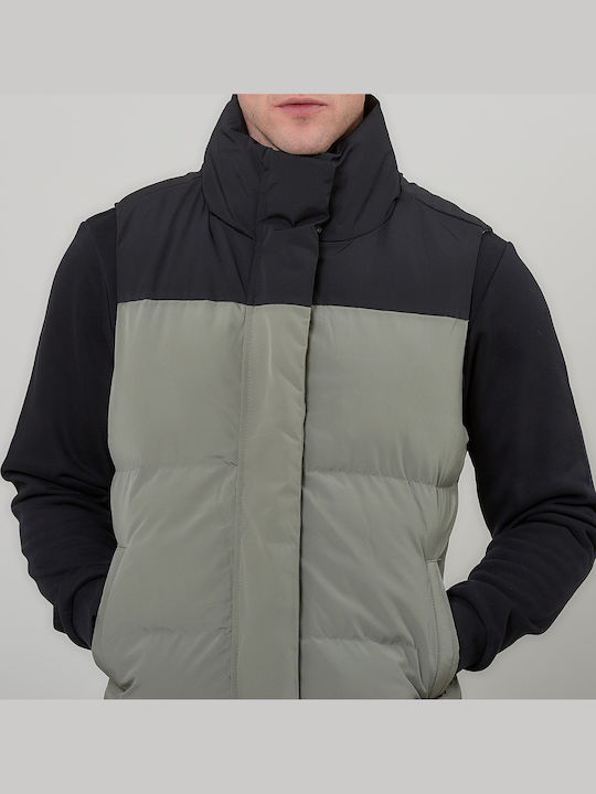Sleeveless Jacket Khaki
