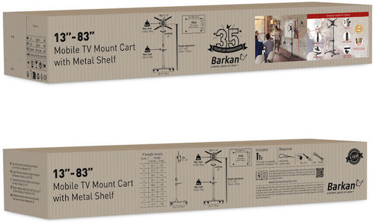 Barkan SW411H Βάση Τηλεόρασης Δαπέδου έως 60" και 50kg