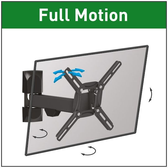 590507.0011 Wall Mounted TV Base with Extension Arm up to 39 Inches and 25kg