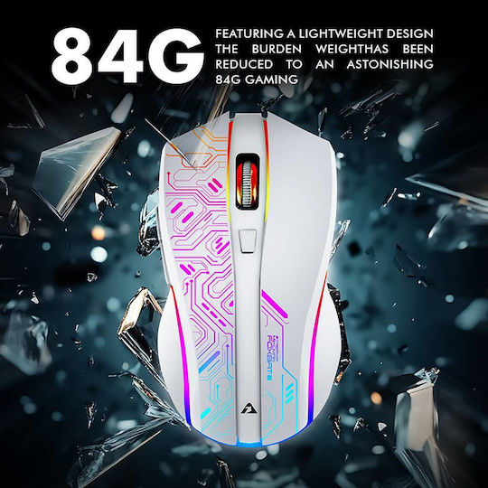 Armaggeddon Mikoyan Foxbat-III Ασύρματο RGB Gaming Ποντίκι 3200 DPI Cyberpunk Black