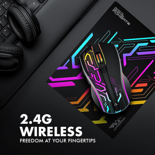 Armaggeddon Mikoyan Foxbat-III Ασύρματο RGB Gaming Ποντίκι 3200 DPI Cyberpunk Black