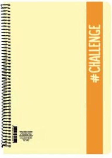 A&G Paper Spiral Notebook Ruled A4 60 Sheets 2 Subjects Challenge Purple 1pcs
