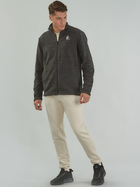 Men's Fleece Cardigan Black