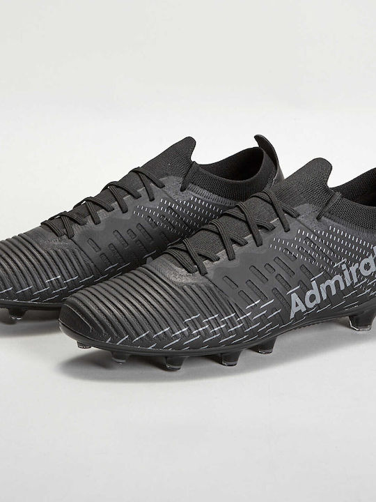 Admiral Football Shoes with Cleats Black