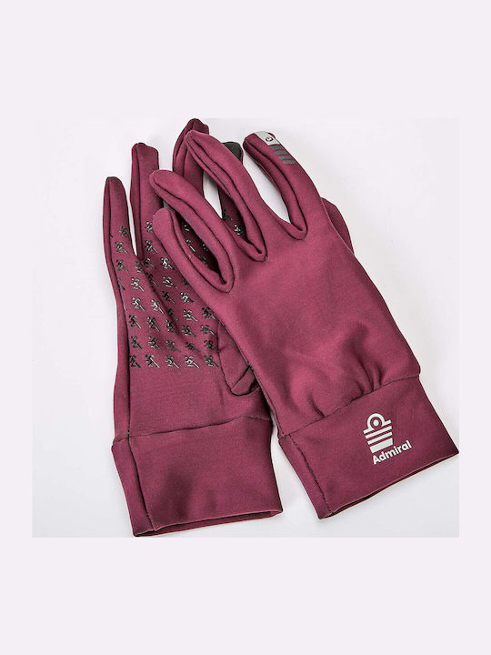 Unisex Fleece Touch Gloves Burgundy