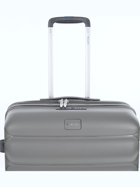 Dielle Large Travel Suitcase Hard Charcoal with 4 Wheels
