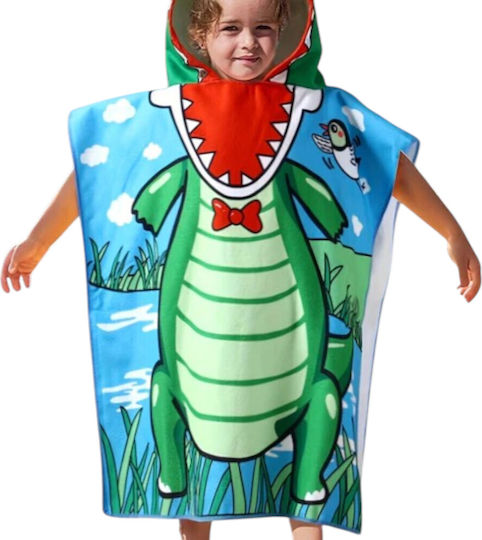 Green Crocodile Παιδικό Πόντσο Κουκούλα Queen Mother
