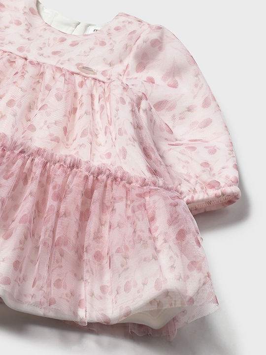 Rochie pentru Copii Mânecă lungă Din tul Rose Petal