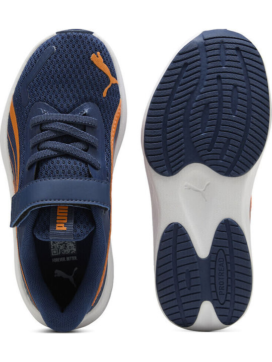 Pounce Lite Kids Sneakers With Hoop & Loop Closure Navy Blue
