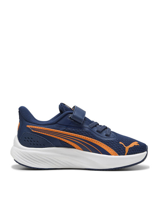 Pounce Lite Kids Sneakers With Hoop & Loop Closure Navy Blue