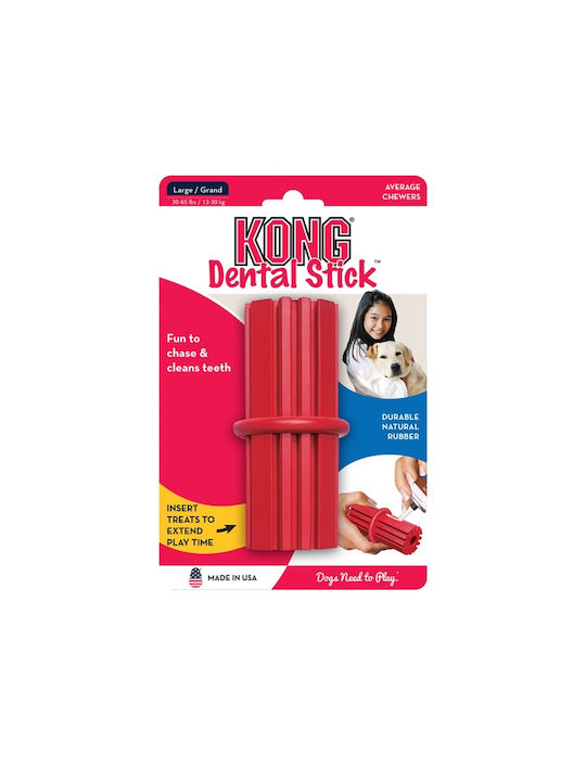 Kong Teething Stick Dog Toy Chewing Made of Rubber Small 8cm Red 1 Piece