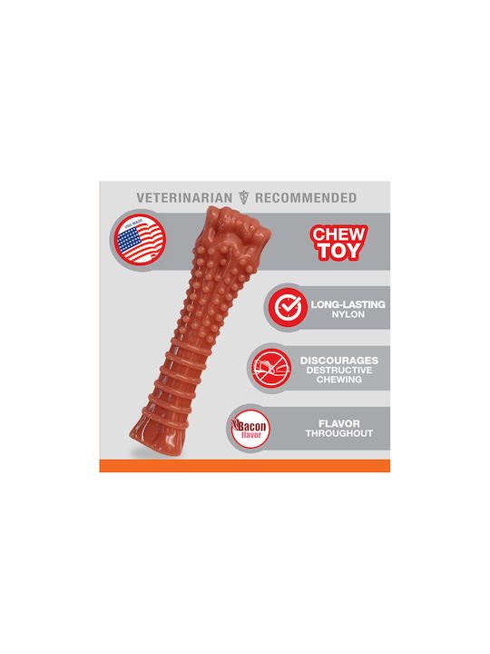 Nylabone Power Παιχνίδι Κόκκαλο Σκύλου Μασητικό με Γεύση Μπέικον XLarge 19εκ. Καφέ 1τμχ