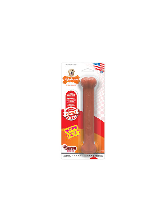 Nylabone Extreme Παιχνίδι Κόκκαλο Σκύλου Μασητικό με Γεύση Μπέικον Large 19εκ. Καφέ 1τμχ