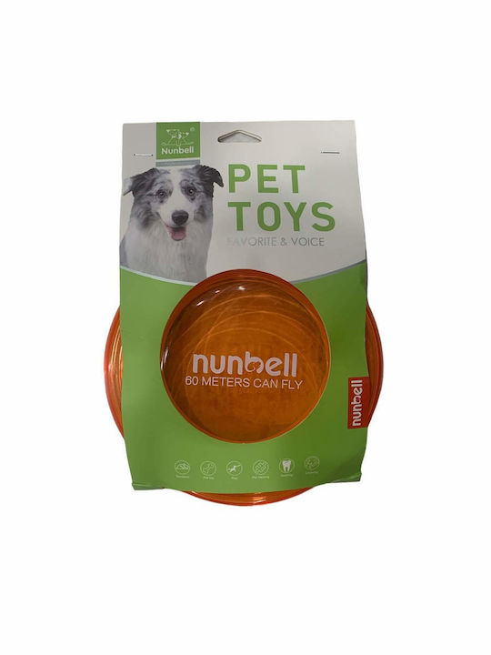 Nunbell Pet Frisbee Σκύλου 19εκ. Πορτοκαλί 1τμχ