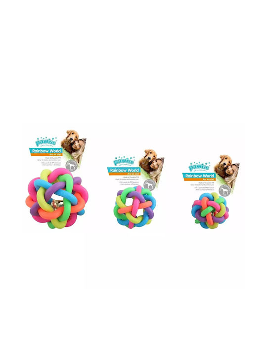 Pawise Rainbow World Ballspielzeug Hund aus Gummi Groß 1Stück