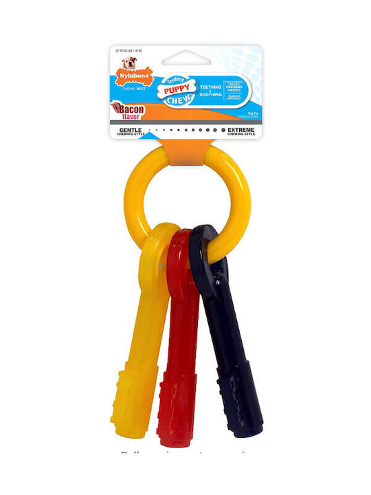 Nylabone Keys Игра Кокал за Кученце Дъвчащо с Вкус Бекон Small 1бр