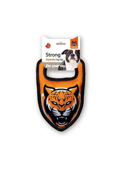 Fofos Tough Toys Leopard Jucărie de Pluș Câine 25εκ. Alb 1buc Bulldog