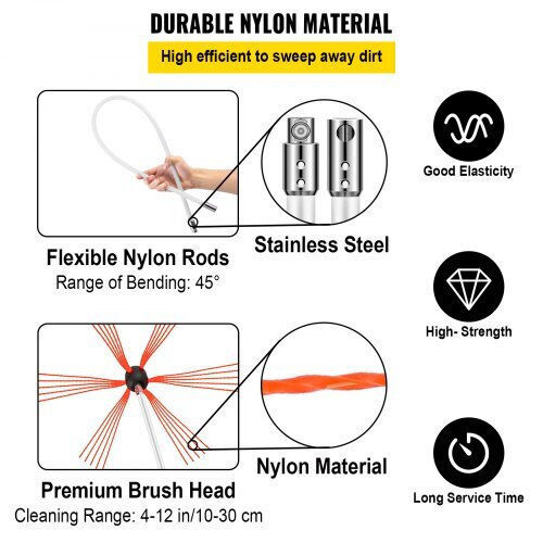 Vevor Nylon Chimney Cleaning Brush Square