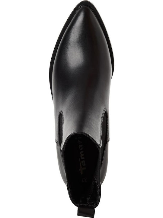 Leather Women's Ankle Boots Black