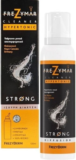 Frezyderm Frezymar Cleaner Hypertonic Strong Ρινικό Σπρέι με Θαλασσινό Νερό για Όλη την Οικογένεια 120ml