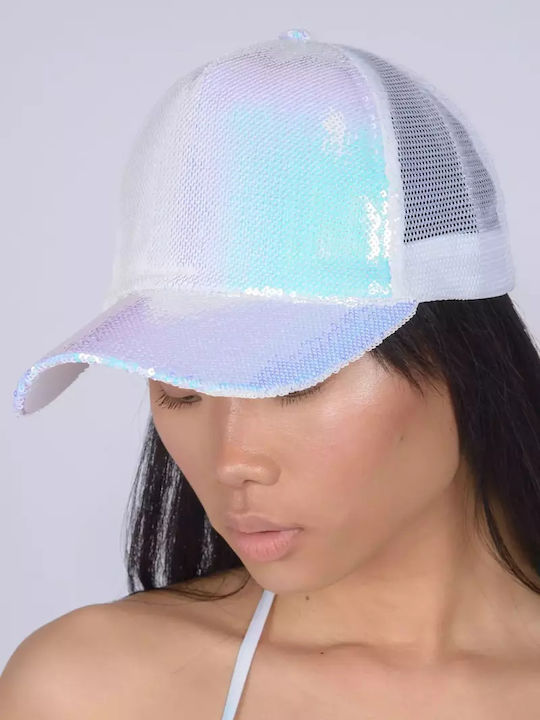 Warehouse Design Fabric Women's Hat Silver