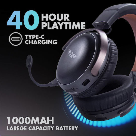 Armaggeddon Orion 7 Sierra Wireless Over Ear Gaming Headset with Connection Bluetooth