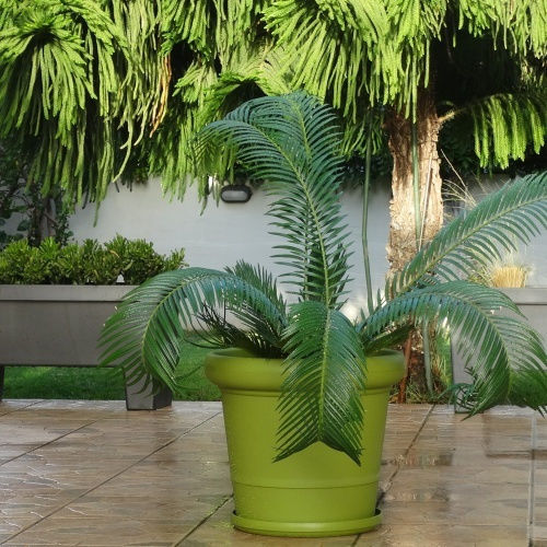 Γλαστρα Gea 25lt-d41x35,50 Cm-γκρι Μπεζ