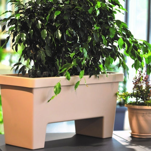 Кутия за саксии Lotus 60л 79x34 5x40 5h см сиво кафяв