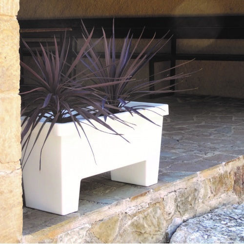 Lotus 60lt Blumenkasten 79x34 5x40 5h Cm-Weiß