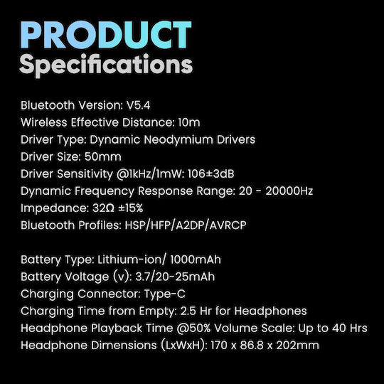 Armaggeddon Orion 7 Dune Ασύρματο Over Ear Gaming Headset με σύνδεση 3.5mm / Bluetooth / USB