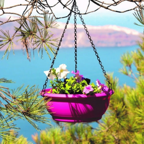 Plant Pots Tepakota D27x11 5h Cm Burgundy
