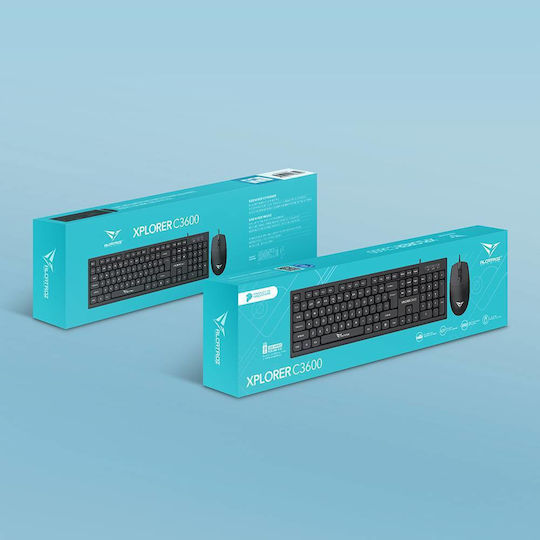 Alcatroz Xplorer C3600 Keyboard & Mouse Set English US