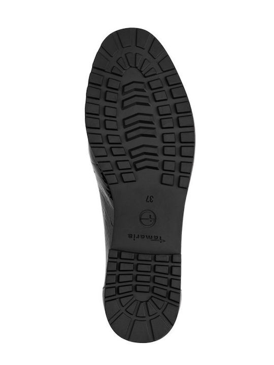 Patent Leather Women's Moccasins in Black Color
