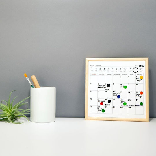 Kikkerland Дъска за маркери Окачване Planner 20x20см